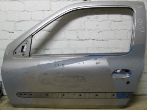Дверь передняя левая, серая Renault Clio 2 (3-дверн.)