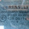Стекло двери передней правой Рено Меган 3 седан - данные стекла