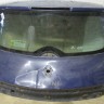 Дверь багажника со стеклом Рено Меган 2 хэтчбек синяя